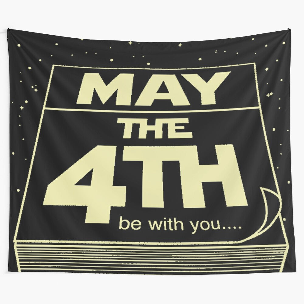 May the Fourth Tapestry featuring space, stars, and sci-fi elements