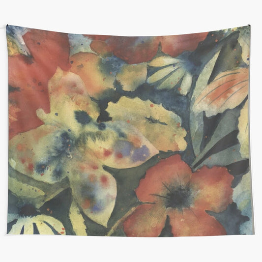 Adrianne Lenker inspired abstract floral tapestry