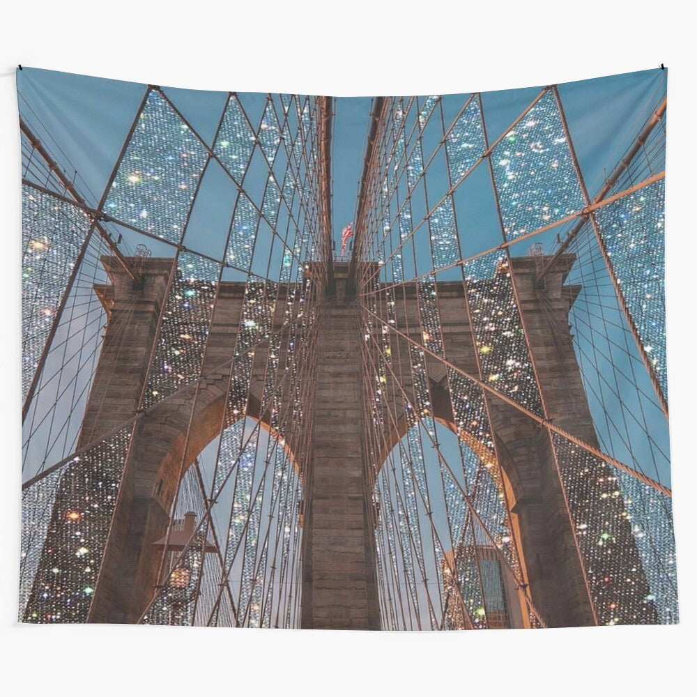 Glitter aesthetic tapestry for dorm room or college