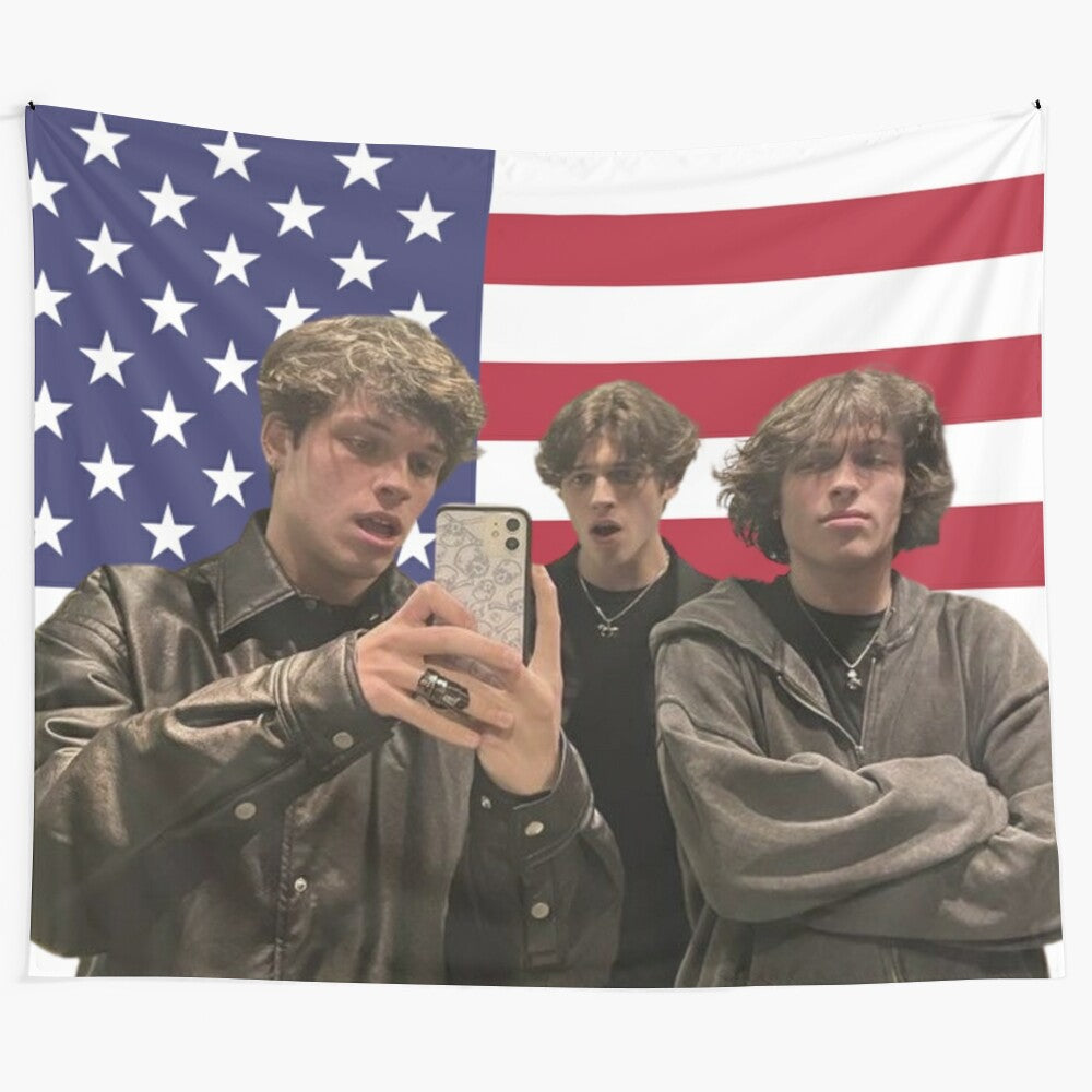 Sturniolo Triplets Iconic Merch Tapestry featuring Nick, Matt, and Chris