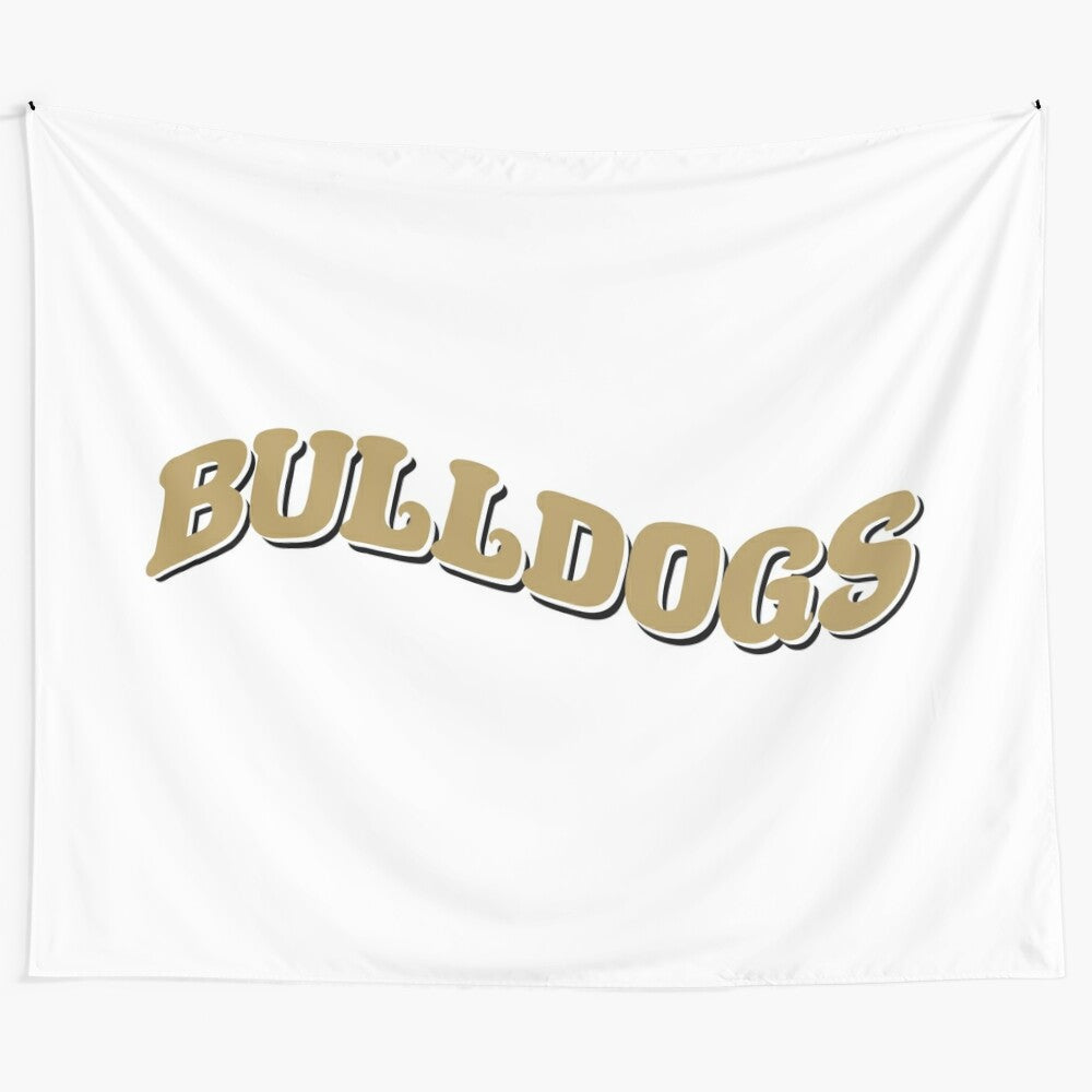 Bryant University Bulldogs Tapestry featuring the school's mascot and colors