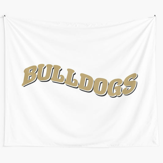 Bryant University Bulldogs Tapestry featuring the school's mascot and colors