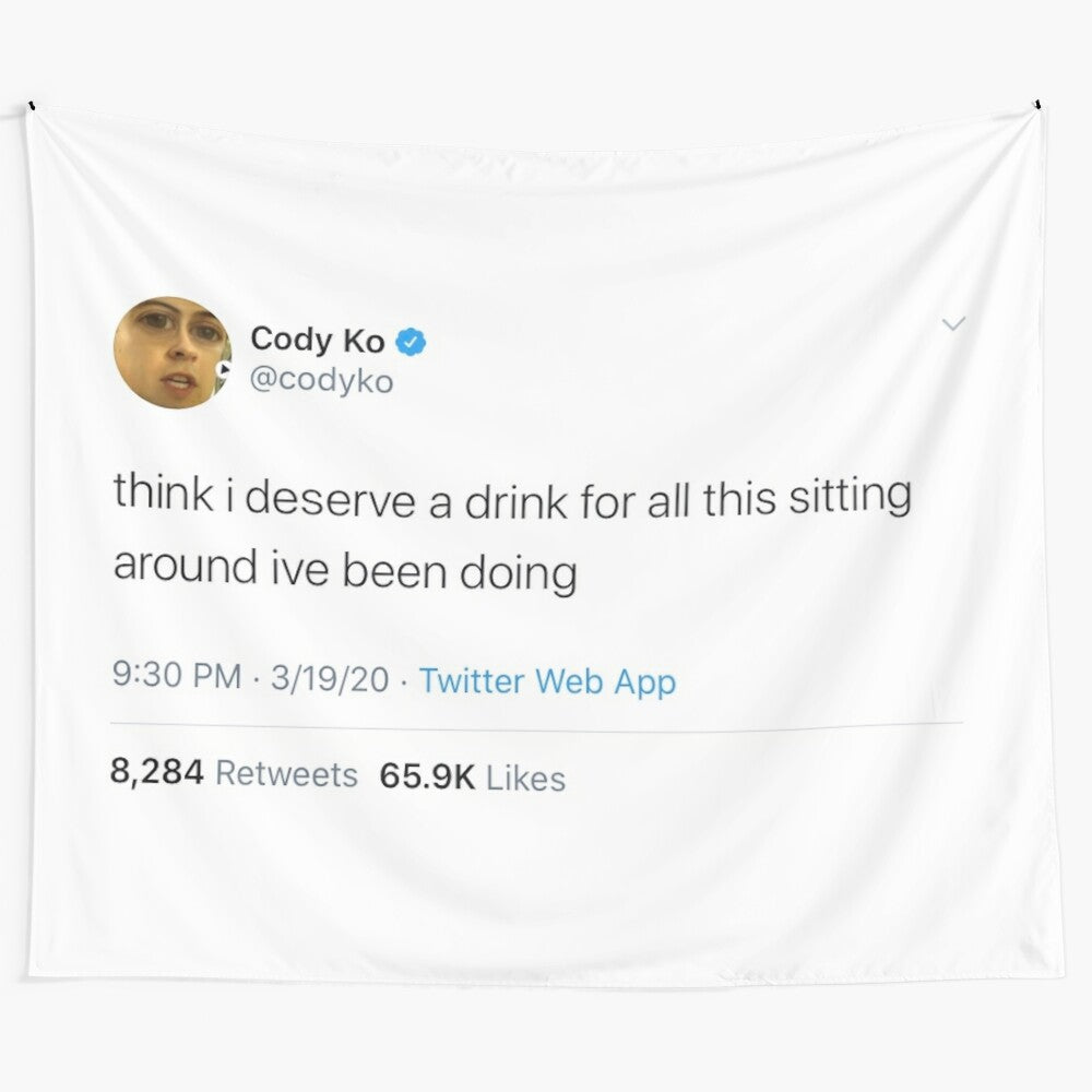 Cody Ko Tweet Tapestry