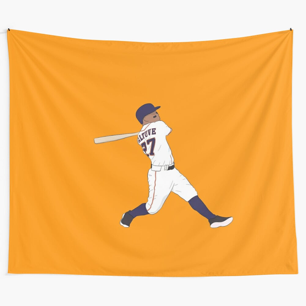 Jose Altuve Houston Astros Baseball Tapestry