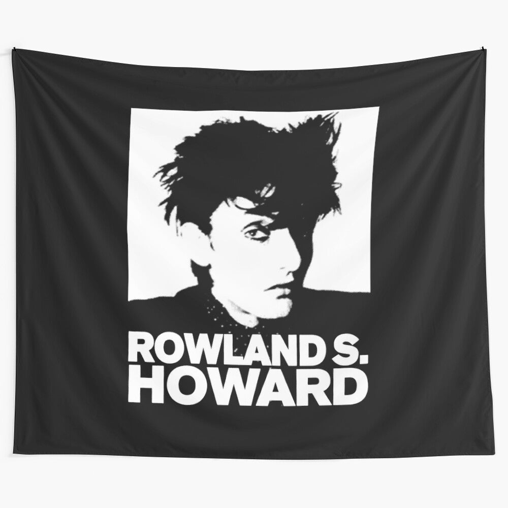 Rowland S Howard inspired tapestry featuring punk, goth and post-punk imagery