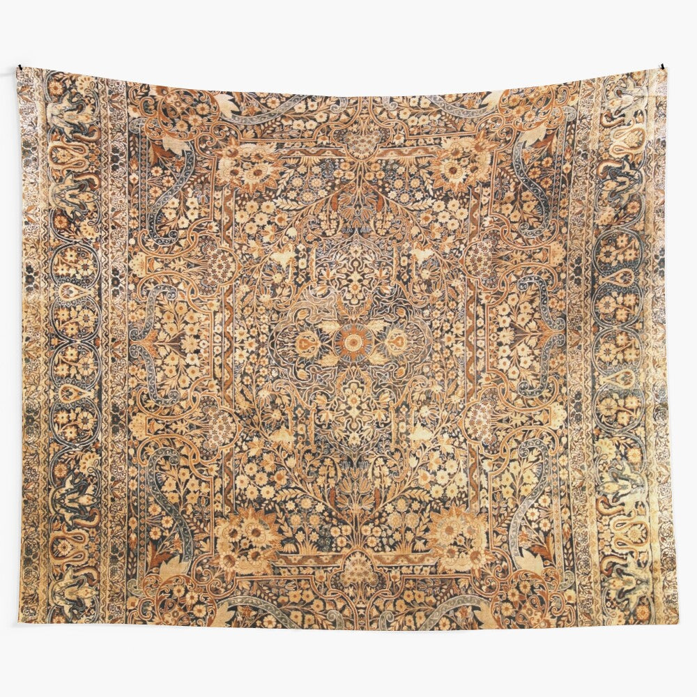 Antique-inspired Persian Kirman rug tapestry