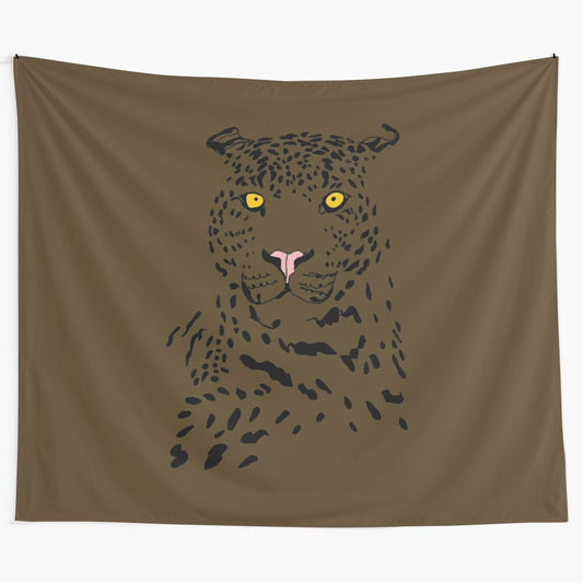 Leopard-patterned tapestry for modern home decoration