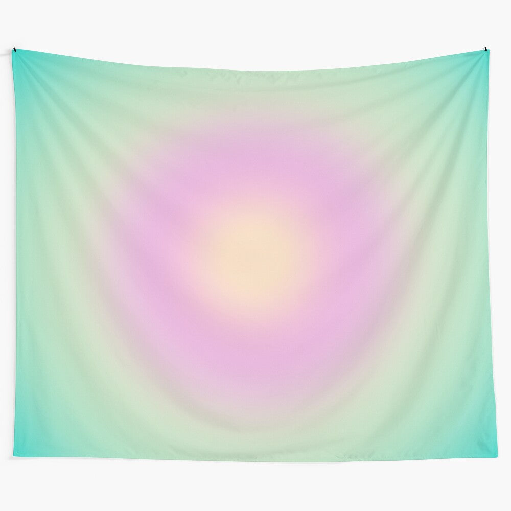 Aura Tapestry - Vibrant abstract wall art with a celestial, spiritual design