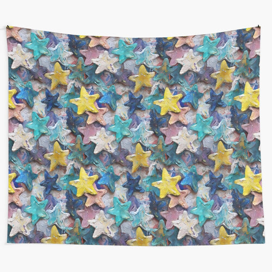 Celestial stars pattern tapestry for home and bedroom decor