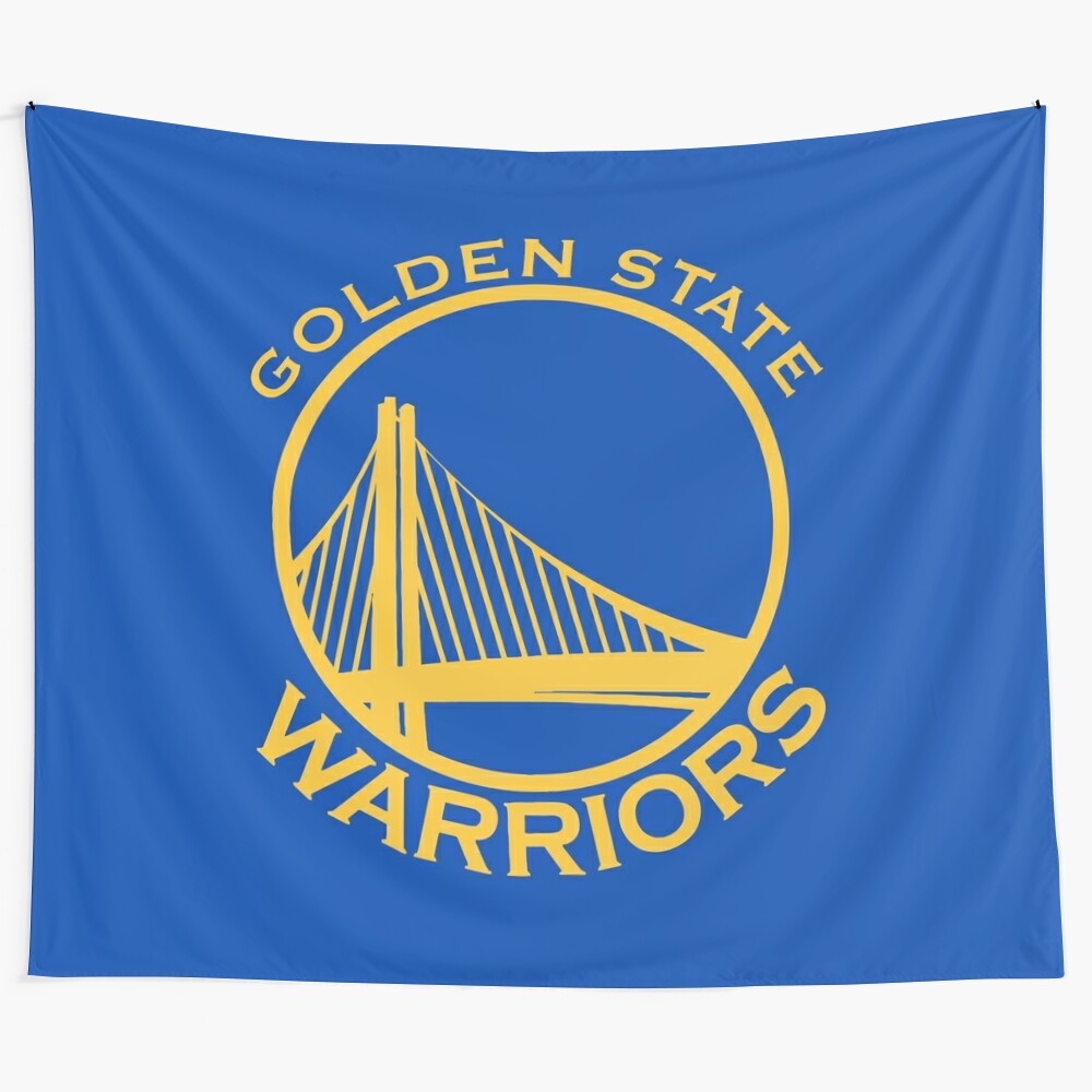 Golden State Warriors Tapestry with Warrior-Stat Design