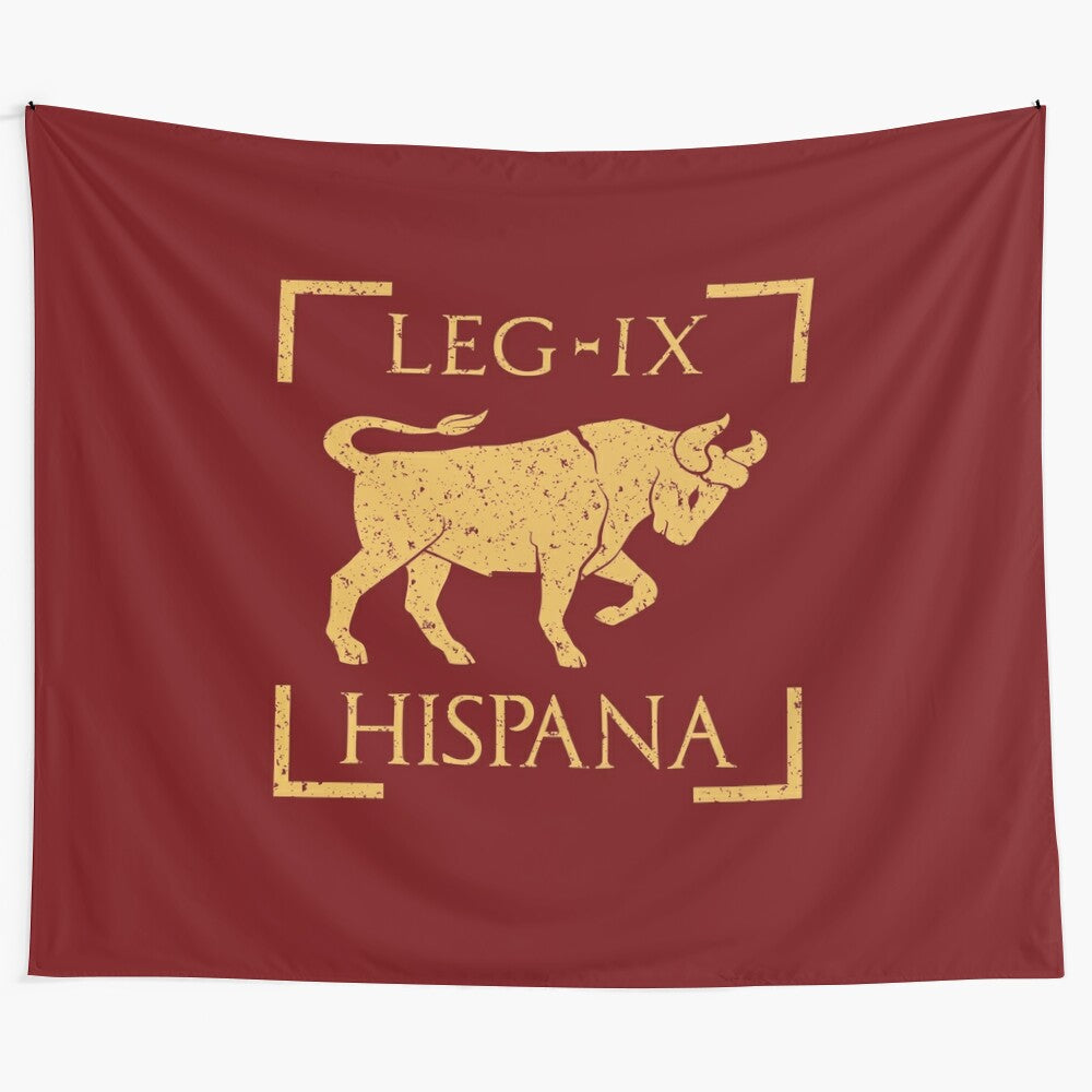 Legio IX Hispana Roman Legion Tapestry with Taurus Emblem