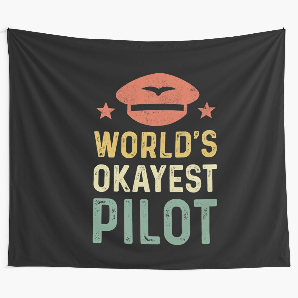 Worlds Okayest Tapestry, an engineering-inspired home decor piece