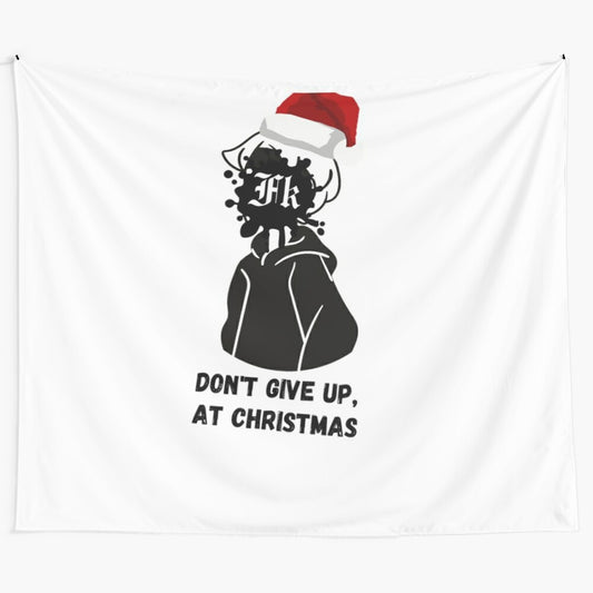 Motivational tapestry with inspirational Christmas design