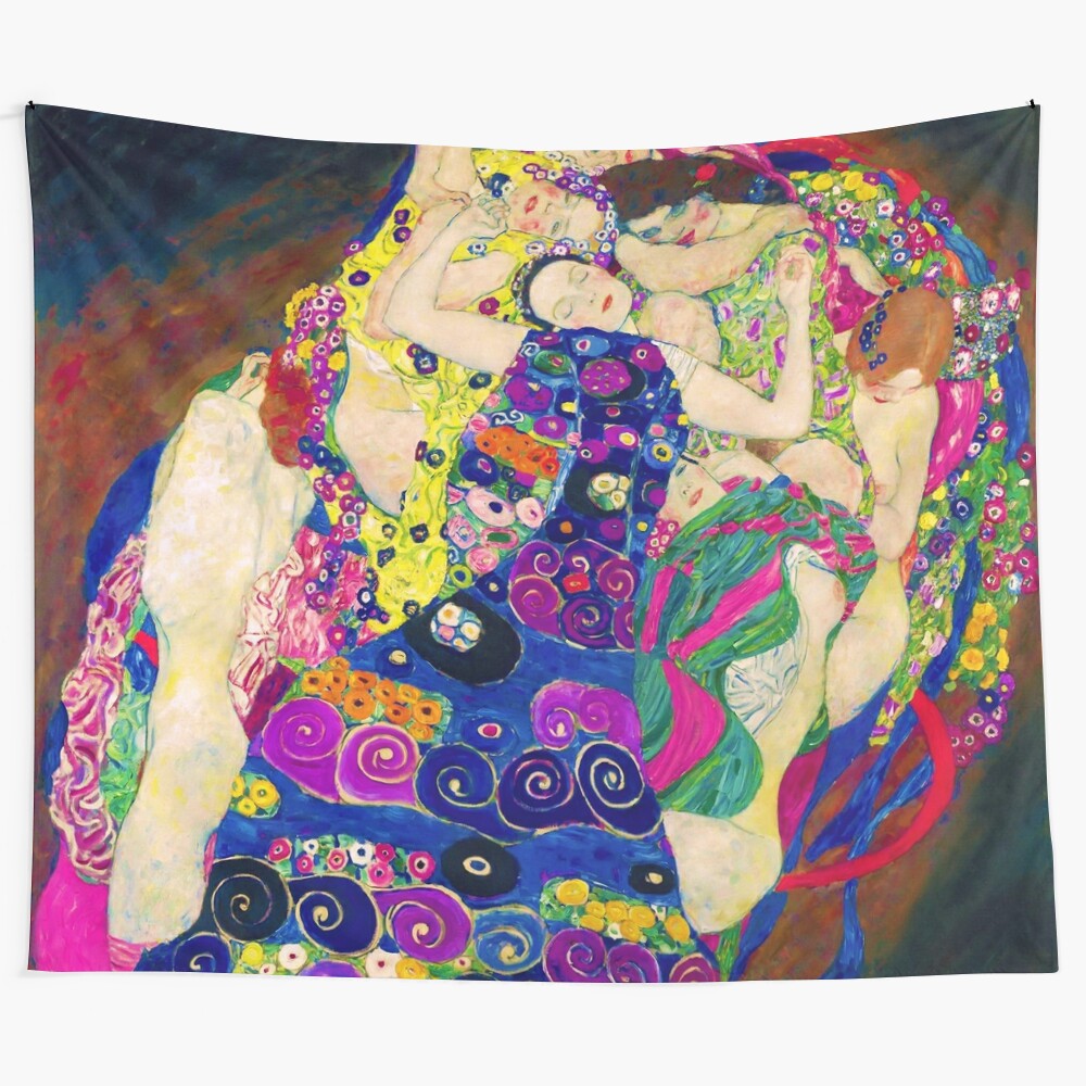 Gustav Klimt's "Die Jungfrauen (The Virgins)" tapestry wall hanging