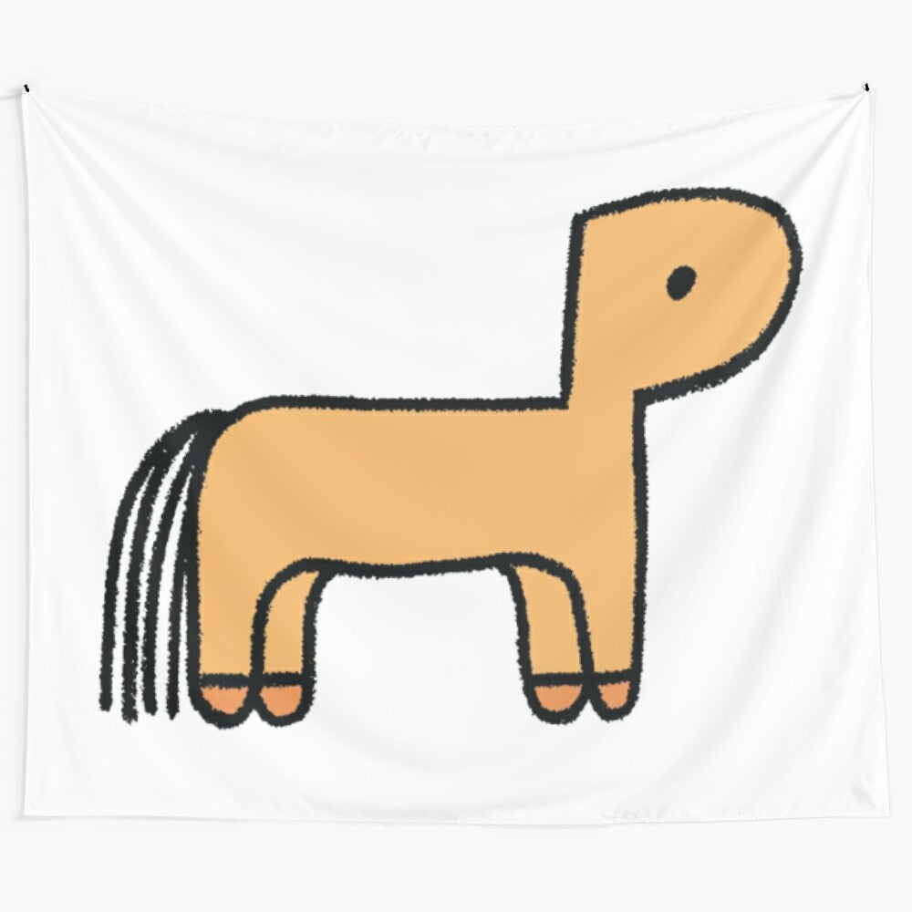 Colorful Rex Orange County pony tapestry