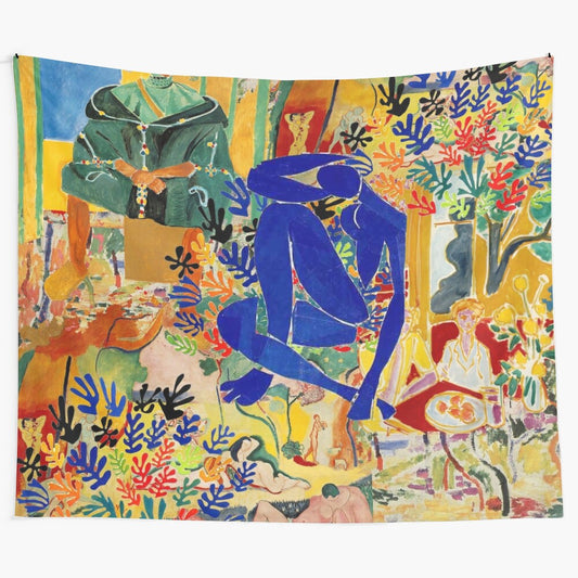 Colorful abstract tapestry inspired by the artwork of Henri Matisse