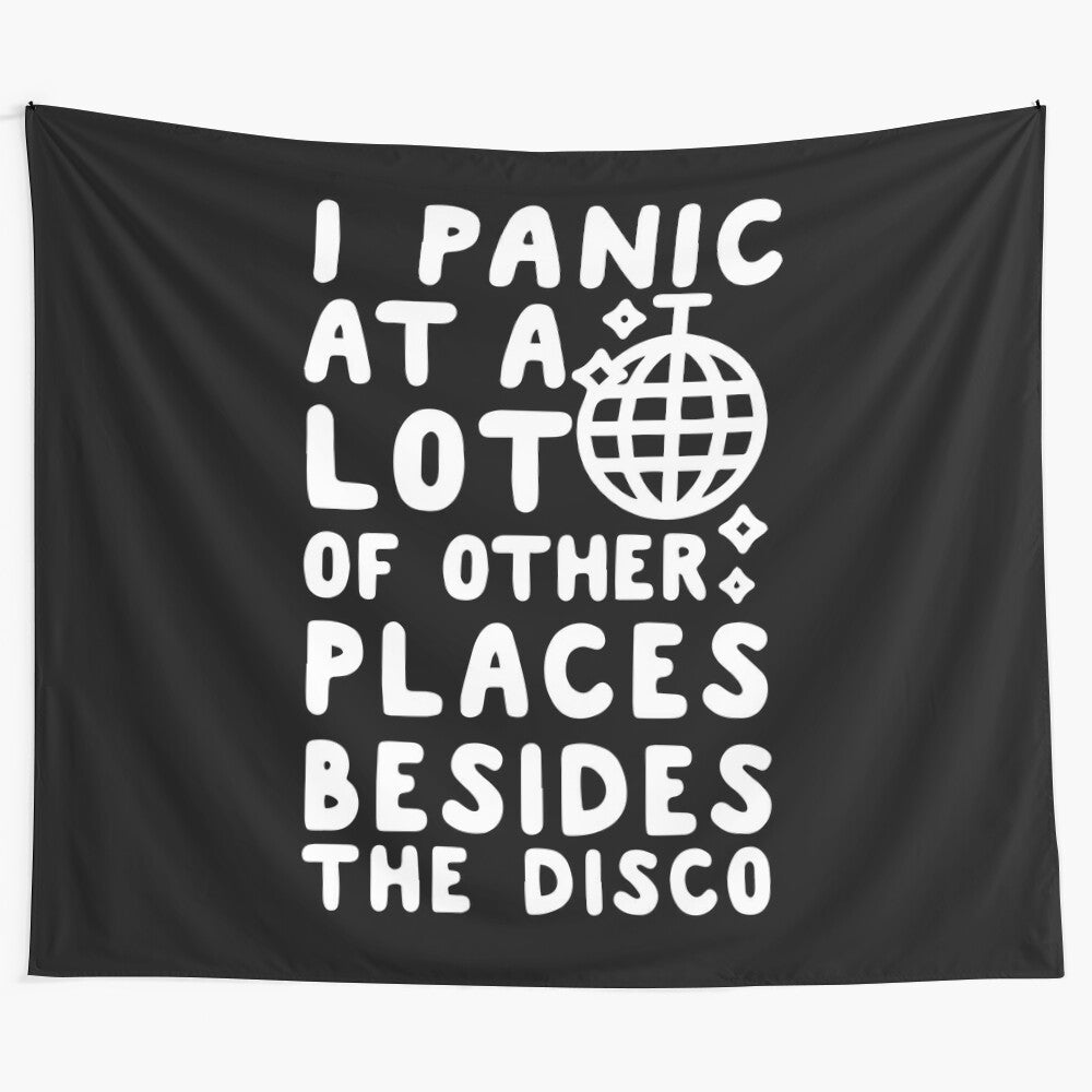 "Panic At A Lot Of Other Places Besides The Disco - Brendon Urie Inspired Tapestry Art"