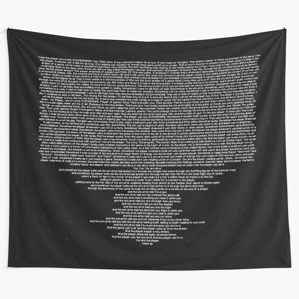 Minecraft DreamSMP Enderdragon Poem Tapestry