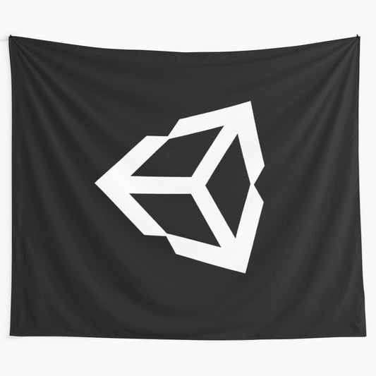 Unity logo inspired 3D cube tapestry for game developers