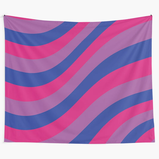 Bisexual colors abstract liquid swirl tapestry design