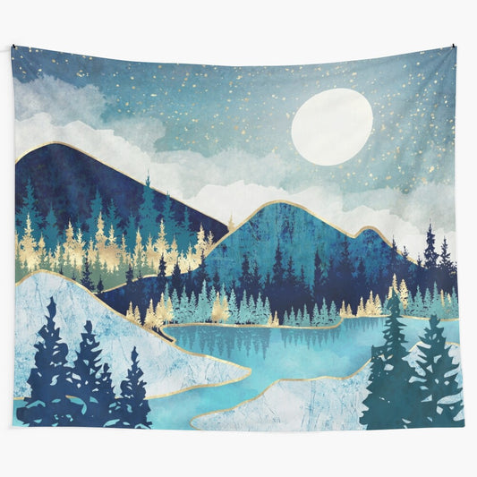 Morning Stars Celestial Landscape Tapestry