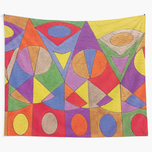 Vibrant abstract color motion tapestry for modern, boho-inspired home decor