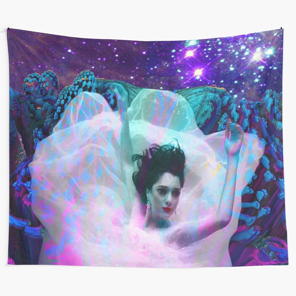 Elegant ocean ballet tapestry featuring graceful underwater dance performance