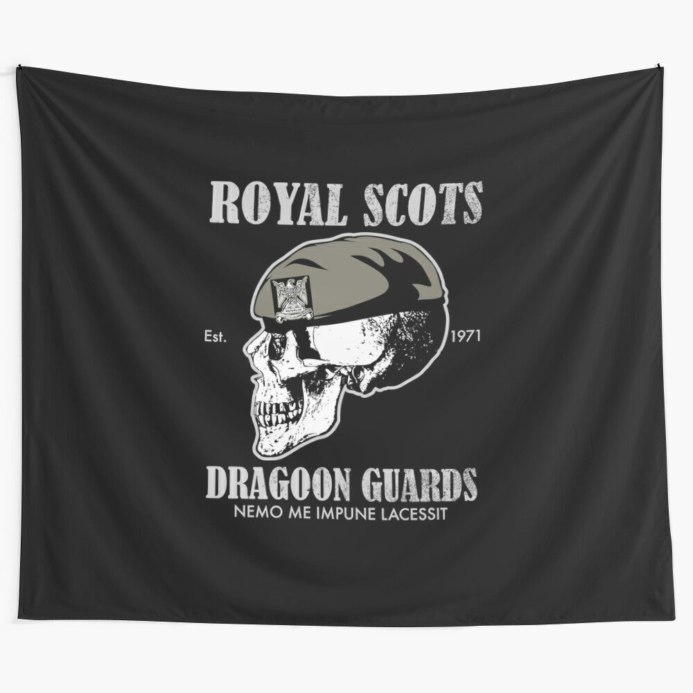 Distressed Royal Scots Dragoon Guards Tapestry with Focus Keyword