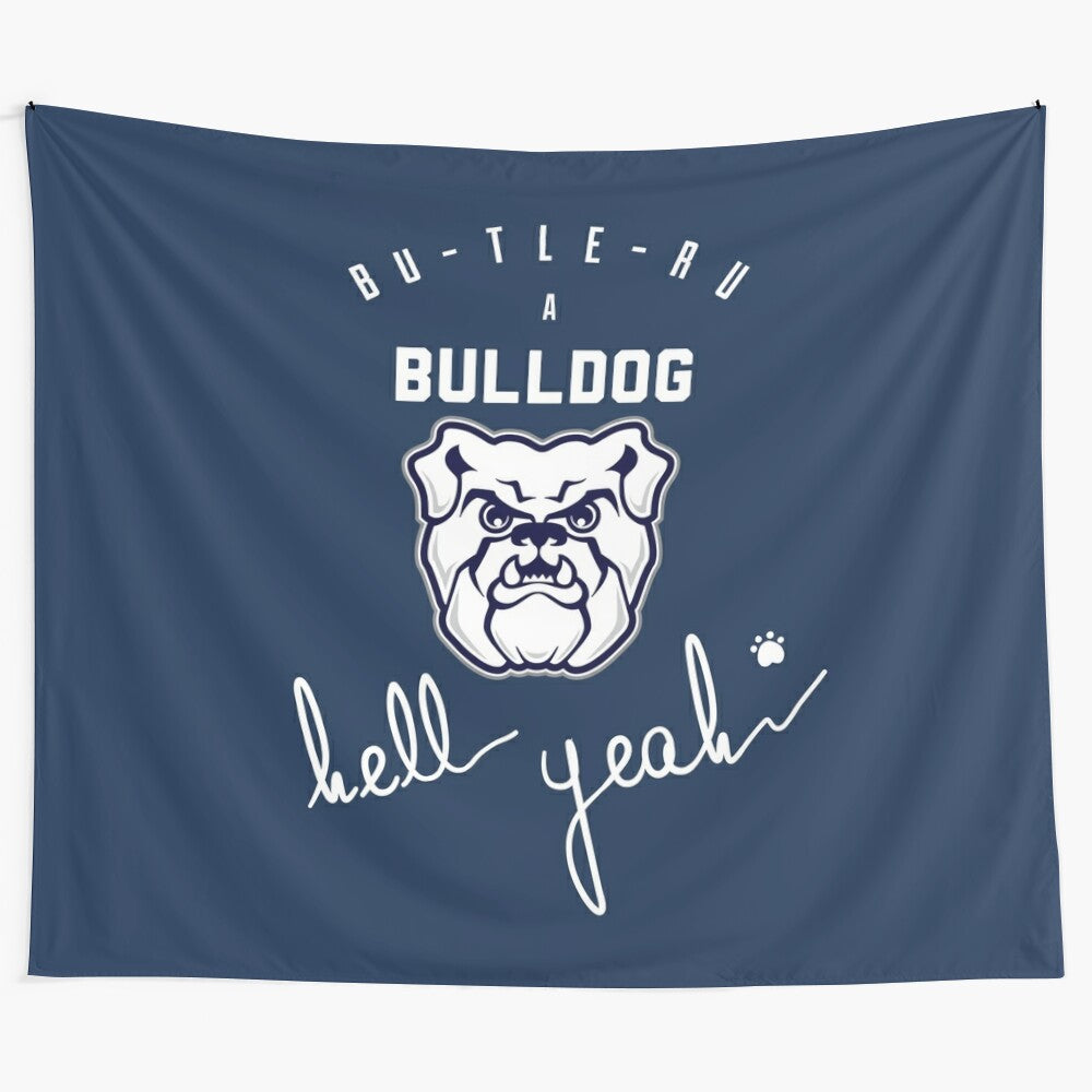 Bulldog Tapestry featuring the Butler University mascot