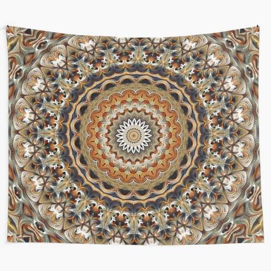 Colorful Flower of Life Mandala Tapestry