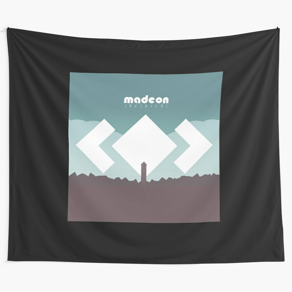 Madeon-inspired tapestry featuring electronic dance music elements