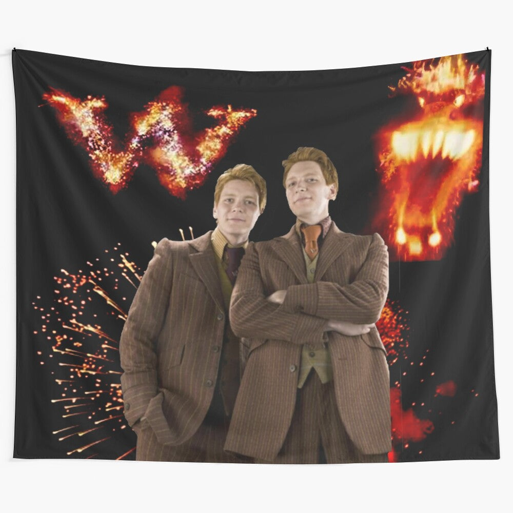 Weasley Twins Tapestry featuring Fred and George Weasley in magical attire