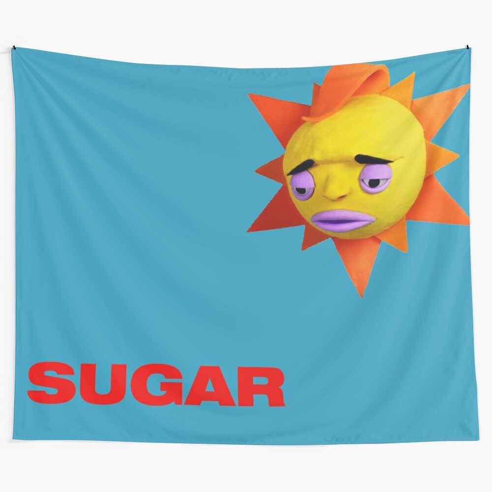 Brockhampton Sugar inspired tapestry featuring the band's logo and artwork