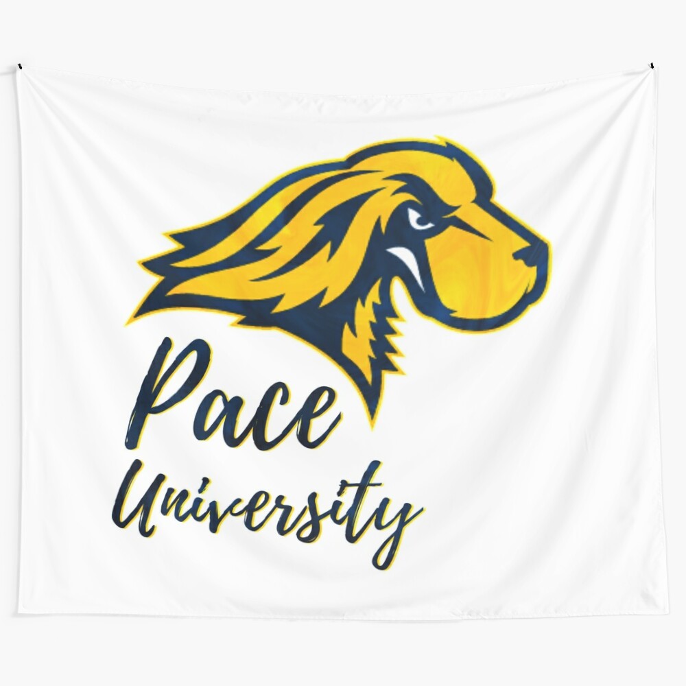 Pace University-inspired tapestry with custom design