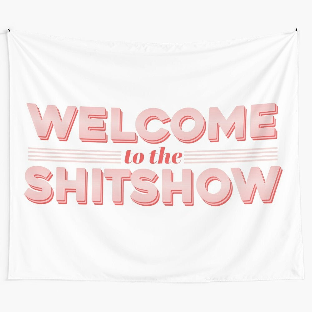 Whimsical "Welcome to the Shitshow" doodle artwork for laptops, walls, and decor