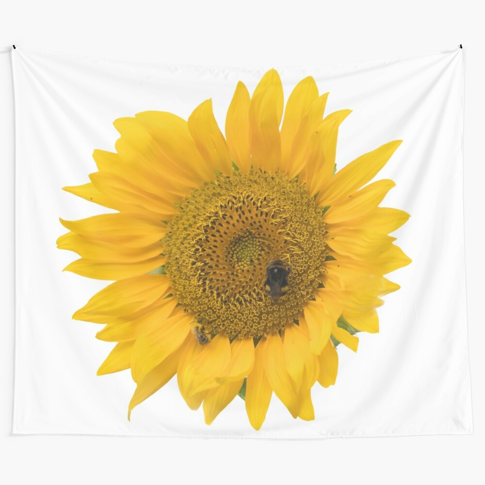 Vibrant sunflower tapestry for home decor