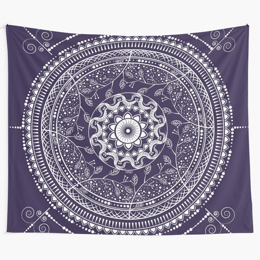 Colorful Indian Mandala Pattern Tapestry Wall Hanging