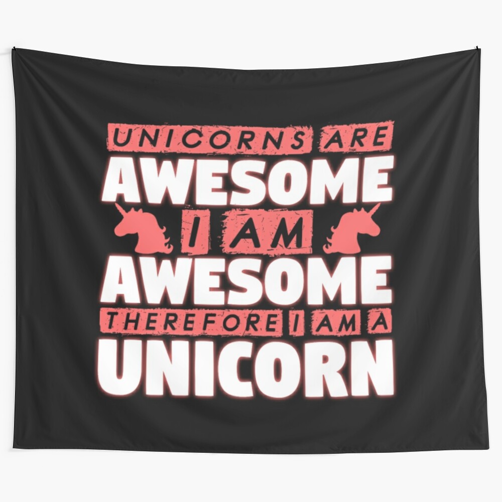 Unicorn tapestry with a whimsical and enchanting design