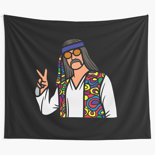 Chill hippie psychedelic tapestry wall hanging