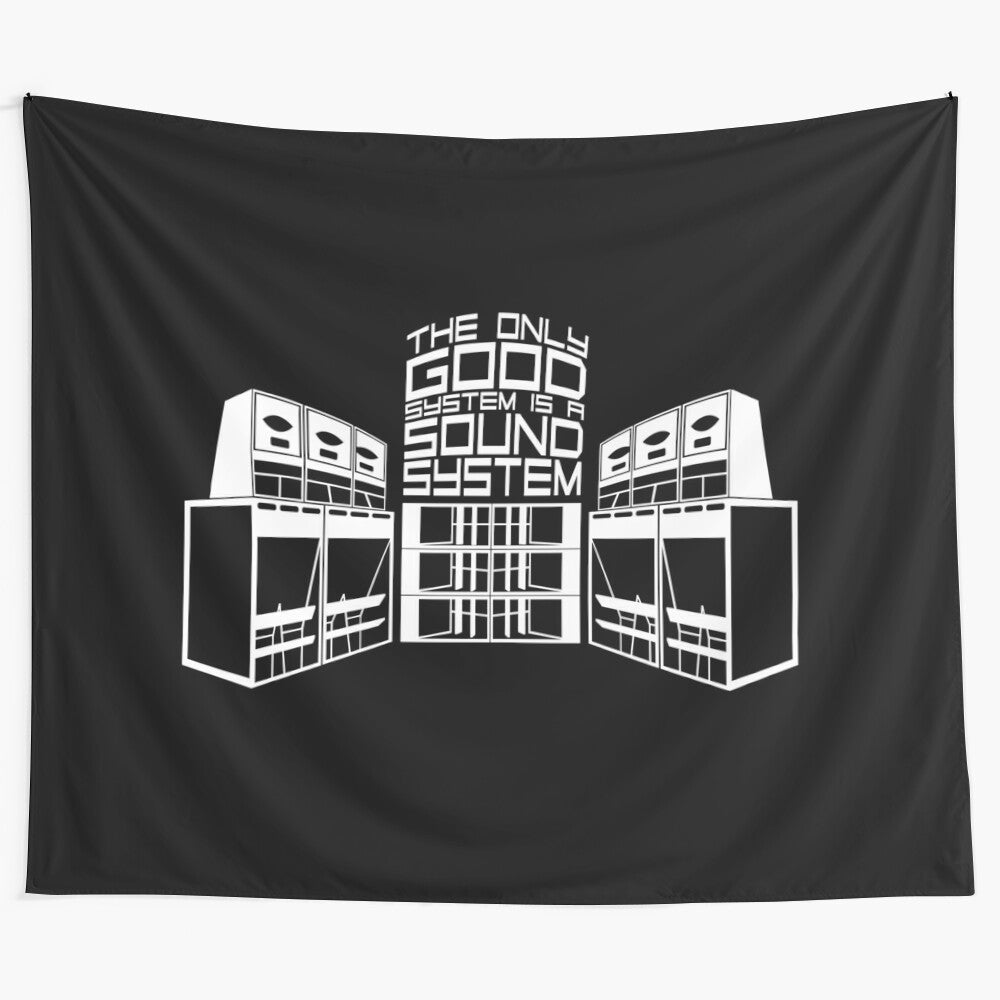 Tekno 23 tapestry featuring a sound system design