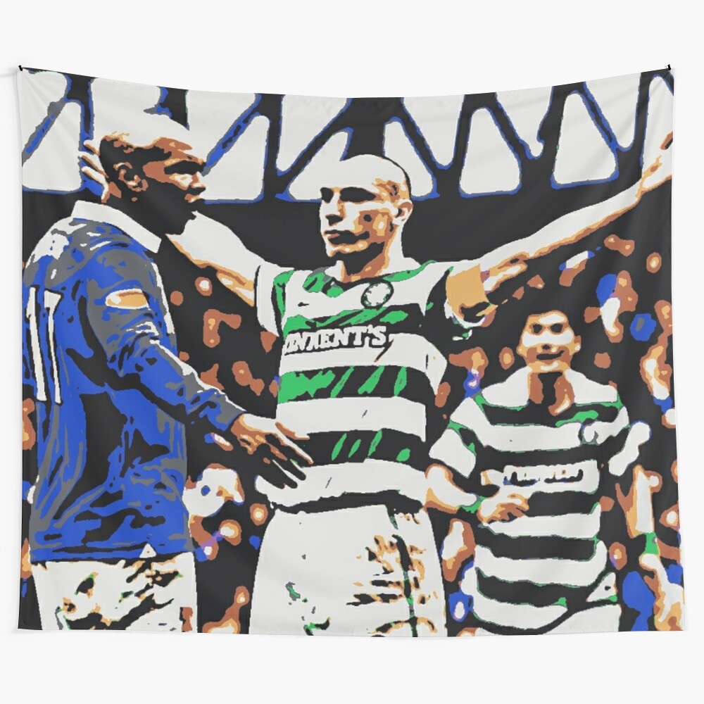 Unofficial Celtic FC Pop Art Tapestry featuring the Broony Bhoys