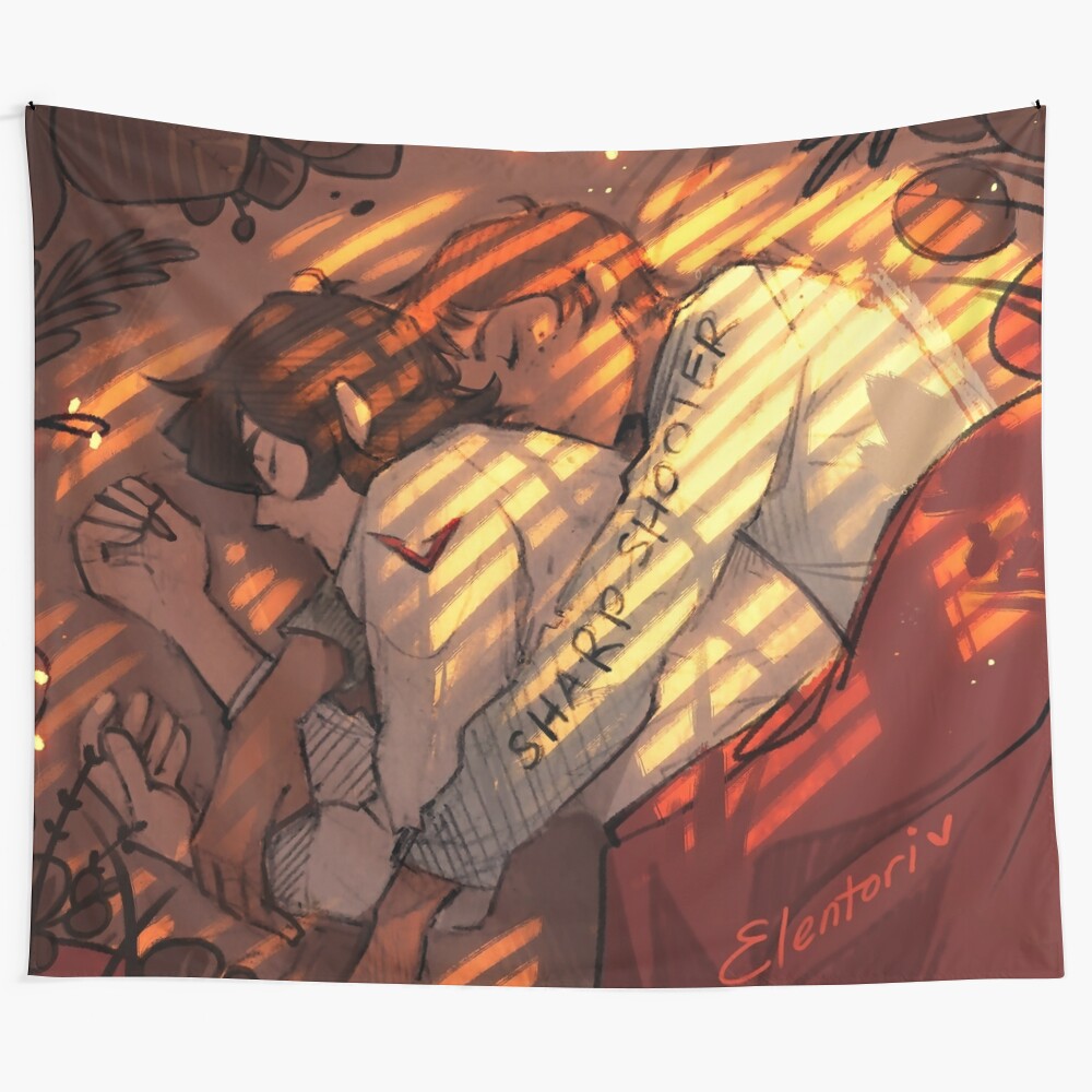 Voltron 'I Got Your Back' inspired fan tapestry featuring Keith and Lance