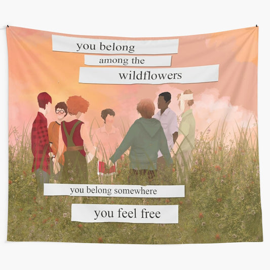 Wildflowers Tapestry inspired by the Losers Club from the IT movie