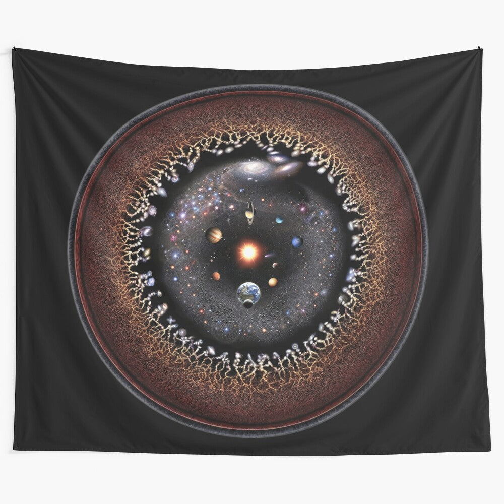 Cosmic Observable Universe Logarithmic Illustration Tapestry