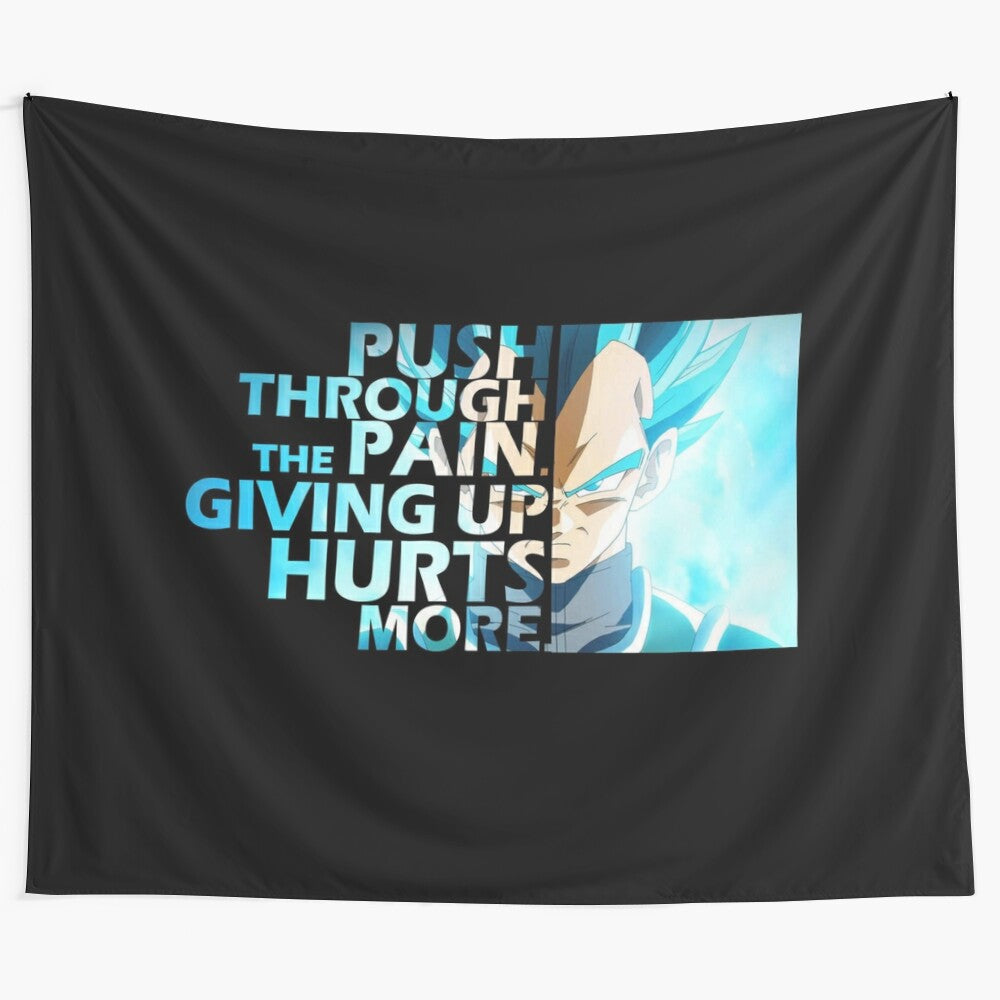 Vegeta Inspired Tapestry Wall Decor