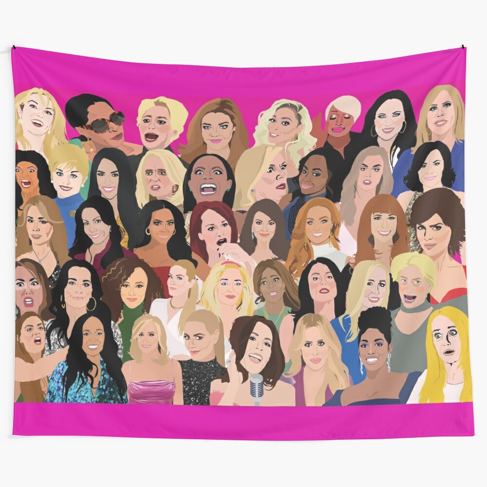 Real Housewives Montage Tapestry featuring RHONY, RHOBH, RHOA, RHONJ, RHOP, RHOC, RHOD, VPR