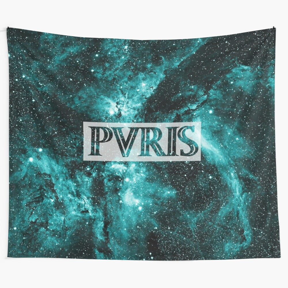 PVRIS-inspired tapestry featuring band members and lyrics