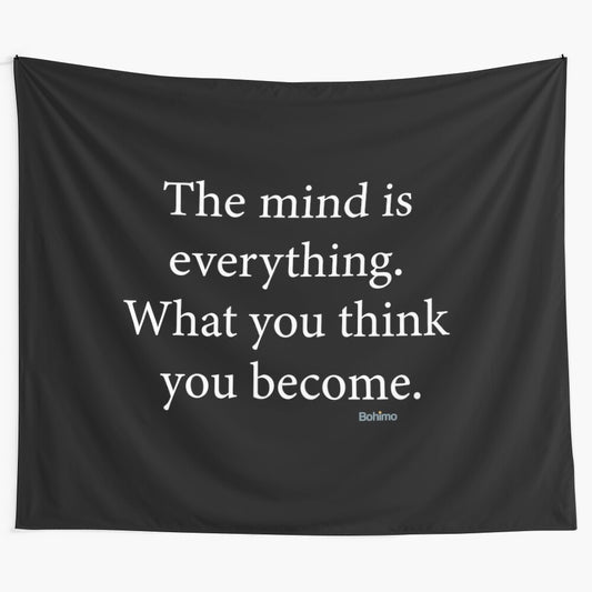 Inspiring Buddha quotes tapestry for meditation, yoga, and mindfulness