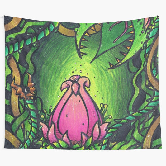 Terraria Plantera Boss Tapestry - Vibrant Jungle-Inspired Wall Decor