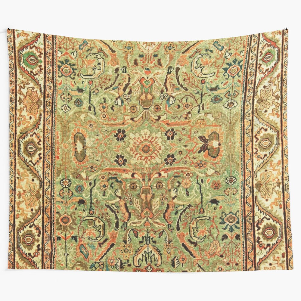 Antique-inspired Persian rug print tapestry wall art